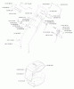 Jonsered 580RD BBC - Walk-Behind Mower (2000-04) Ersatzteile HANDLE CONTROLS