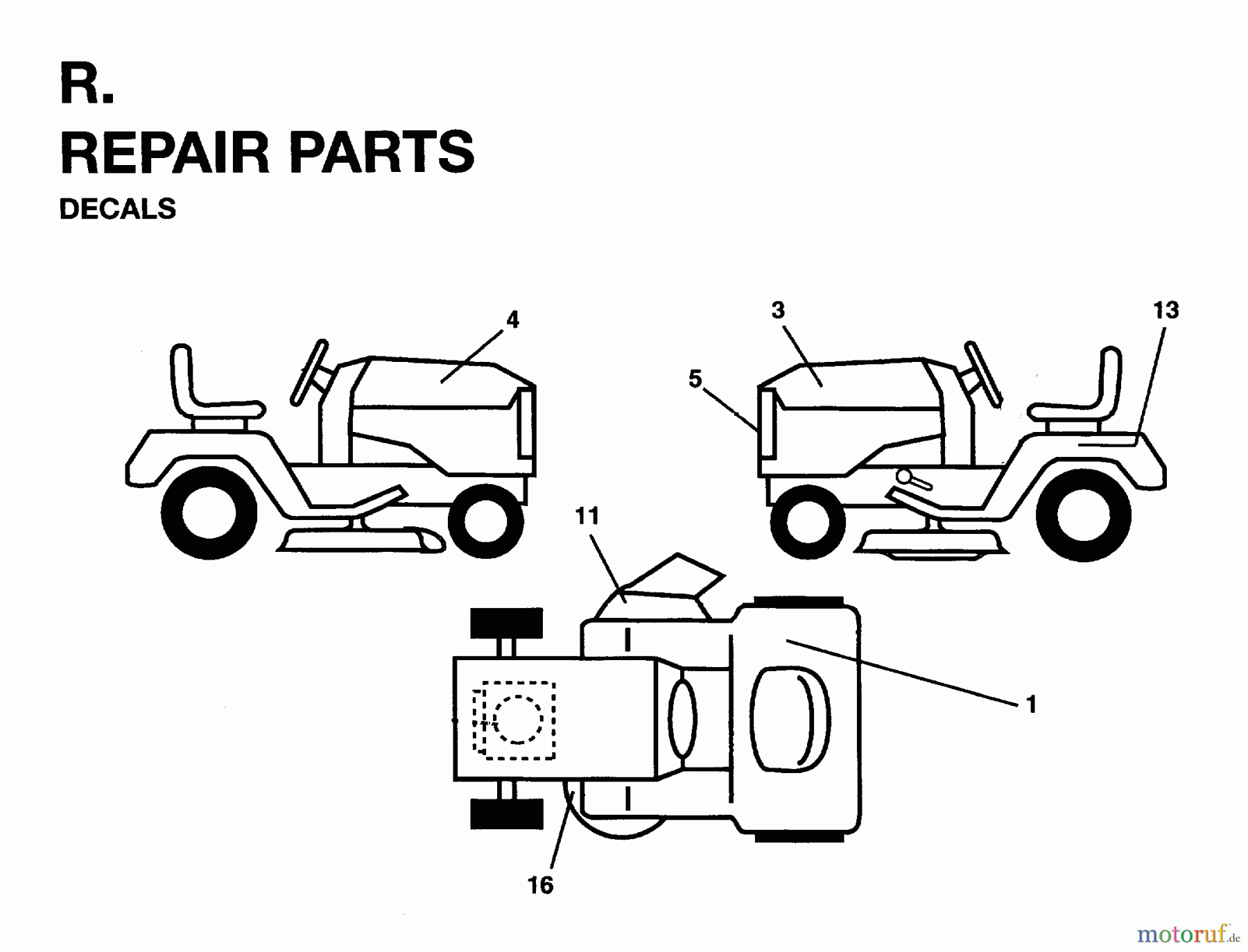  Jonsered Rasen  und Garten Traktoren LR12 (954003411) - Jonsered 36