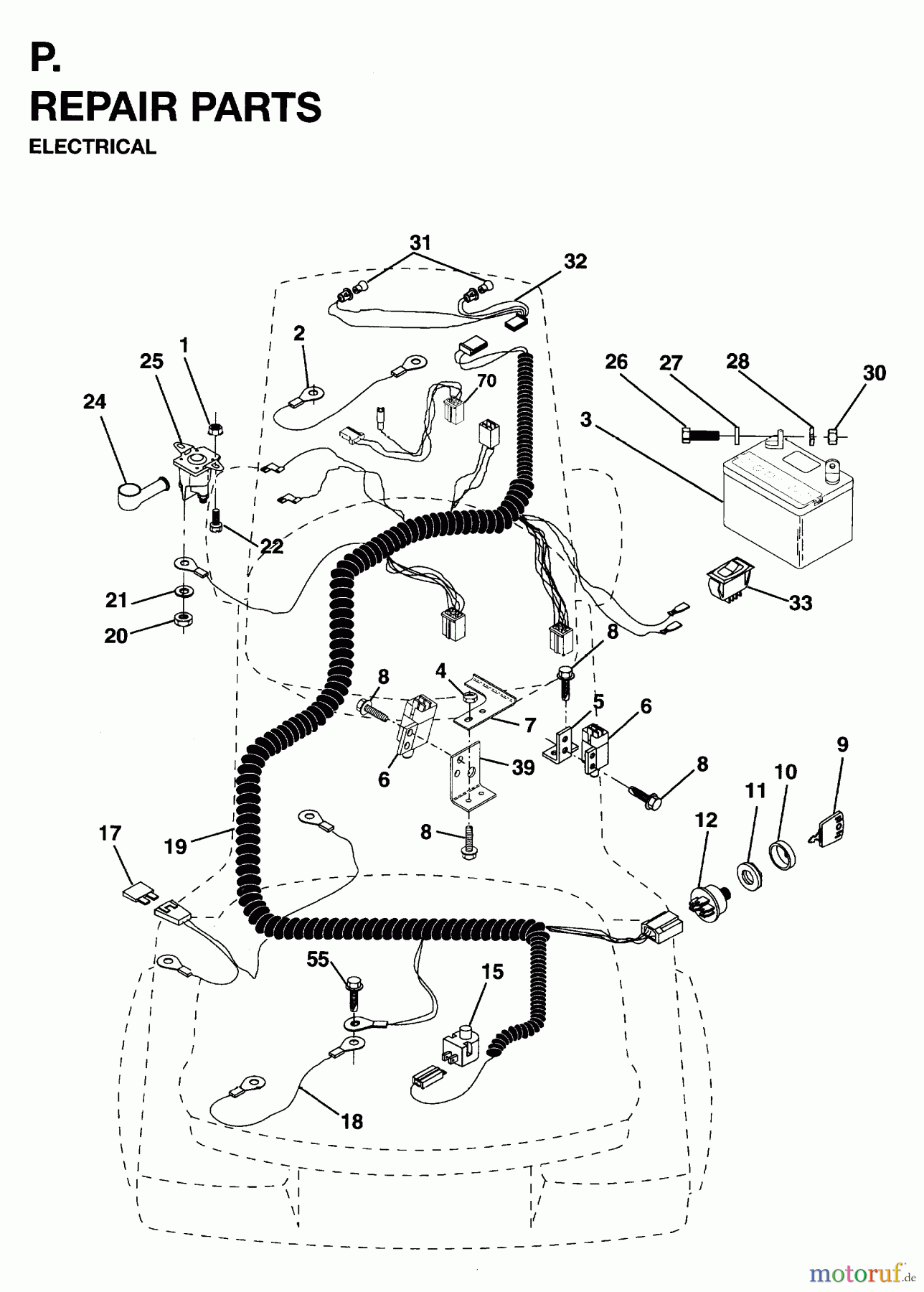 Jonsered Rasen  und Garten Traktoren LR12 (954003411) - Jonsered 36