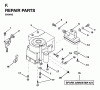Jonsered LR12C (954820181) - 36" Lawn & Garden Tractor (1996-01) Ersatzteile ENGINE CUTTING EQUIPMENT