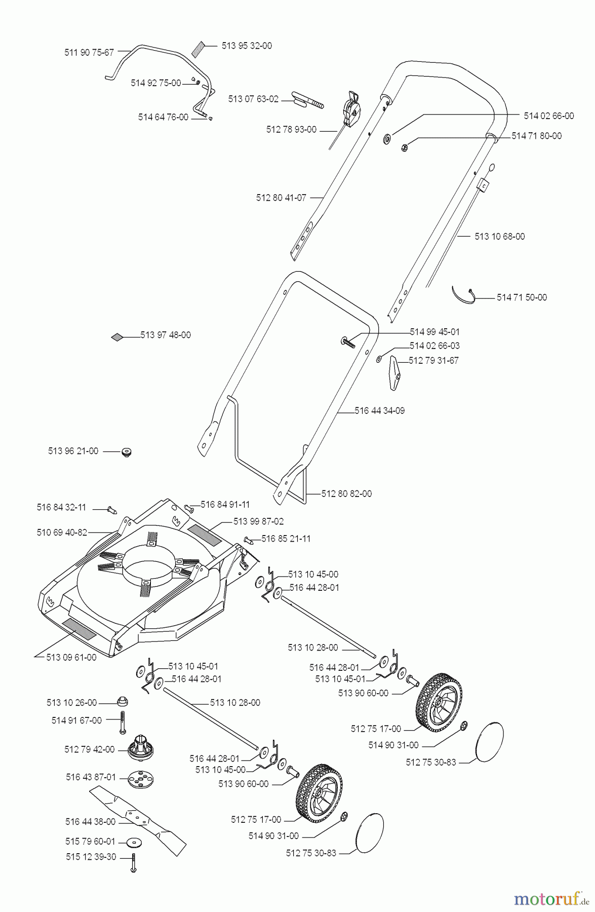 Jonsered Rasenmäher LM2146M (964473139) - Jonsered Walk-Behind Mower (2008-11) PRODUCT COMPLETE