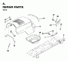 Jonsered LR12C (954820181) - 36" Lawn & Garden Tractor (1996-01) Ersatzteile HOOD