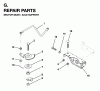 Jonsered LR12C (954820181) - 36" Lawn & Garden Tractor (1996-01) Ersatzteile SECTOR GEAR / AXLE SUPPORT