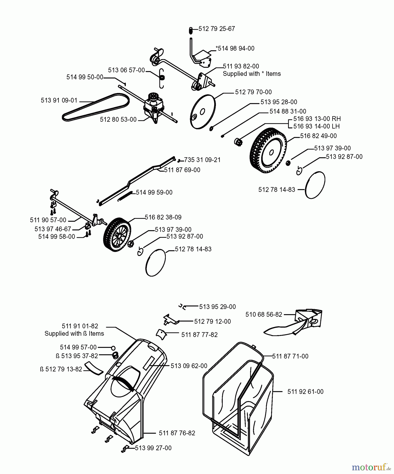 Jonsered Rasenmäher LM2148CMD - Jonsered Walk-Behind Mower (2003-01) DRIVE