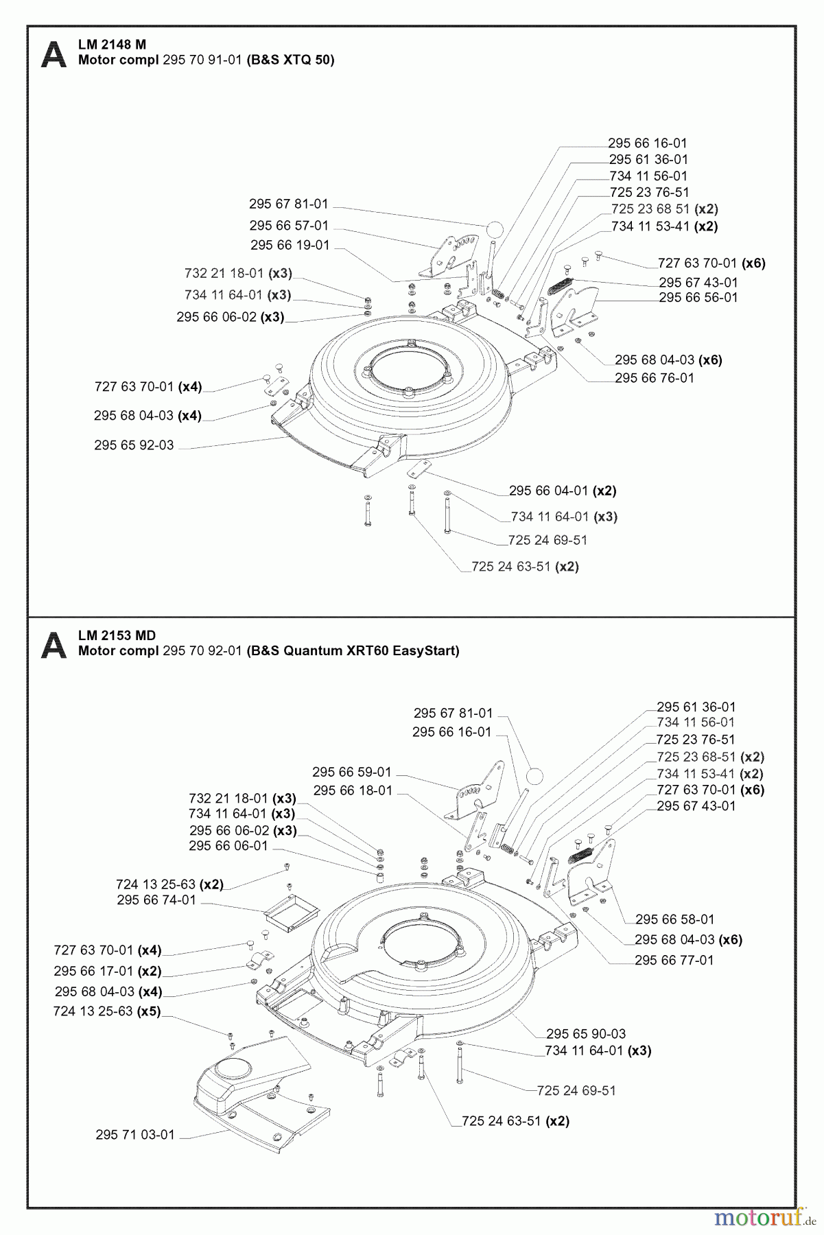 Jonsered Rasenmäher LM2148M (965174601) - Jonsered Walk-Behind Mower (2007-01) CHASSIS / FRAME