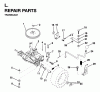 Jonsered LR12C (954820181) - 36" Lawn & Garden Tractor (1996-01) Ersatzteile TRANSMISSION