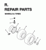 Jonsered LR12C (954820181) - 36" Lawn & Garden Tractor (1996-01) Ersatzteile WHEELS TIRES