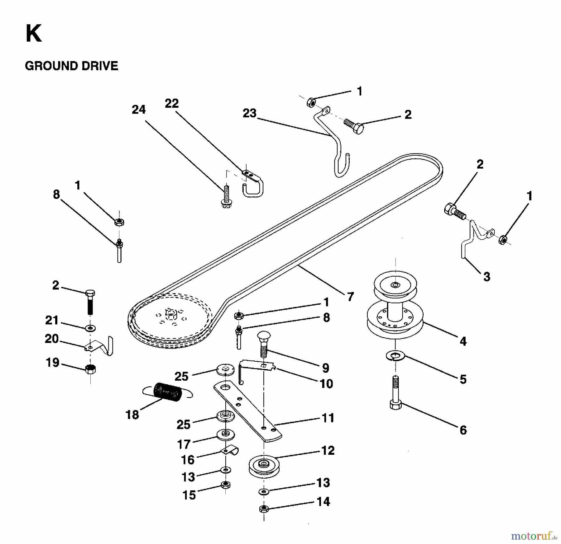  Jonsered Rasen  und Garten Traktoren LR12U (954820181) - Jonsered 36