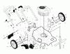 Jonsered LM2153CMDA (96141022100) - Walk-Behind Mower (2010-02) Ersatzteile FRAME ENGINE