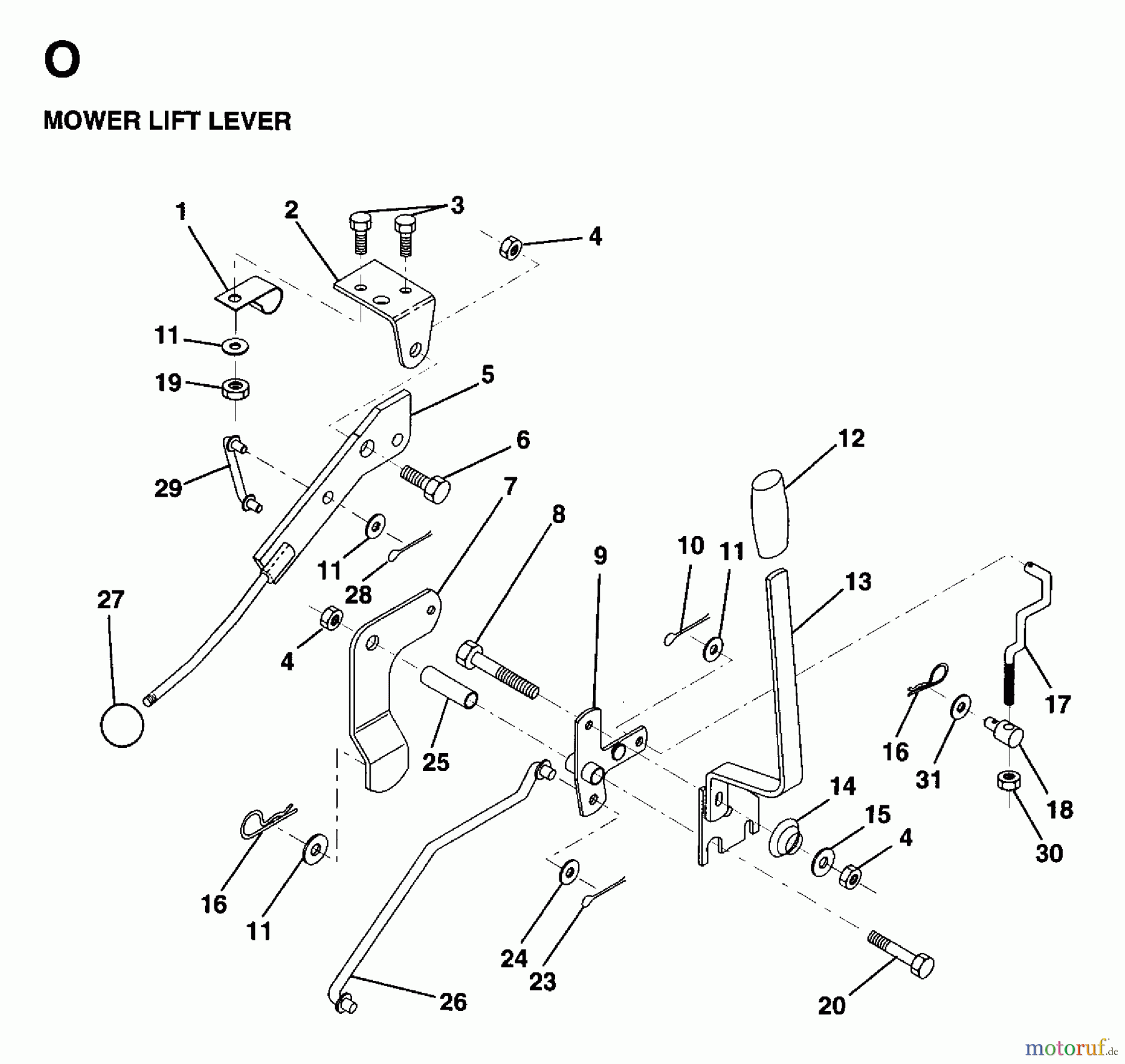 Jonsered Rasen und Garten Traktoren LR12U (954820181) - Jonsered 36