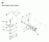 Jonsered LR12U (954820181) - 36" Lawn & Garden Tractor (1997-04) Ersatzteile SECTOR GEAR / AXLE SUPPORT