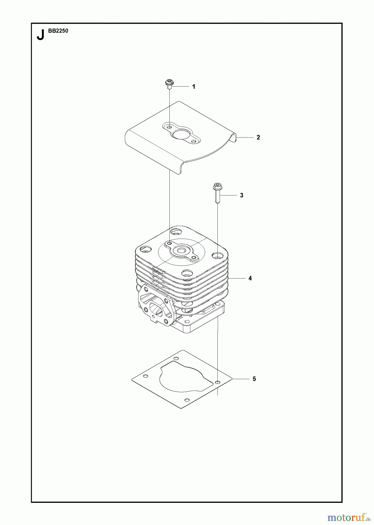 Jonsered Sonstiges BB2250 - Jonsered Blower/Vacuum (2009-09) CYLINDER