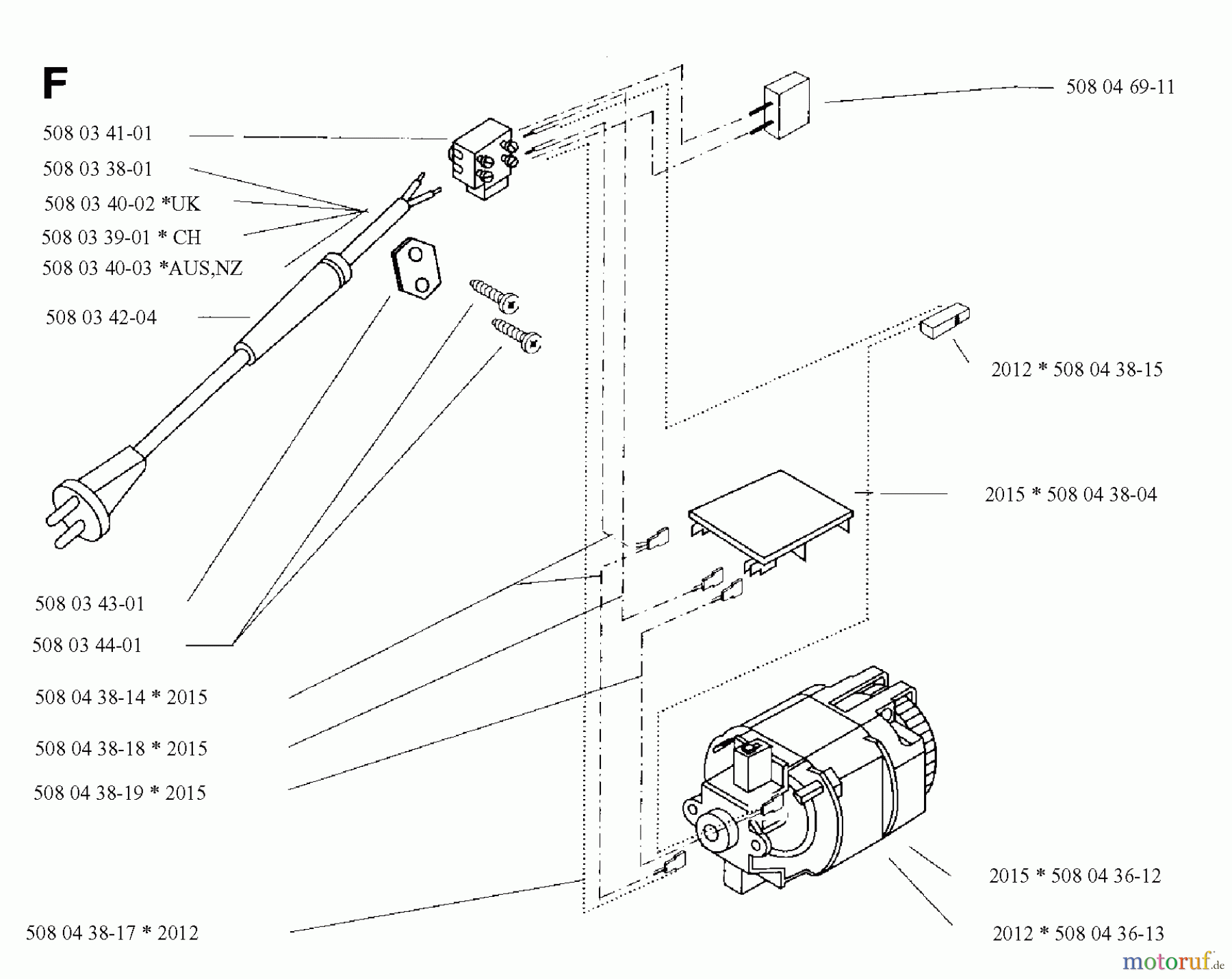  Jonsered Motorsägen 2015EL - Jonsered Chainsaw (1992-04) MOTOR