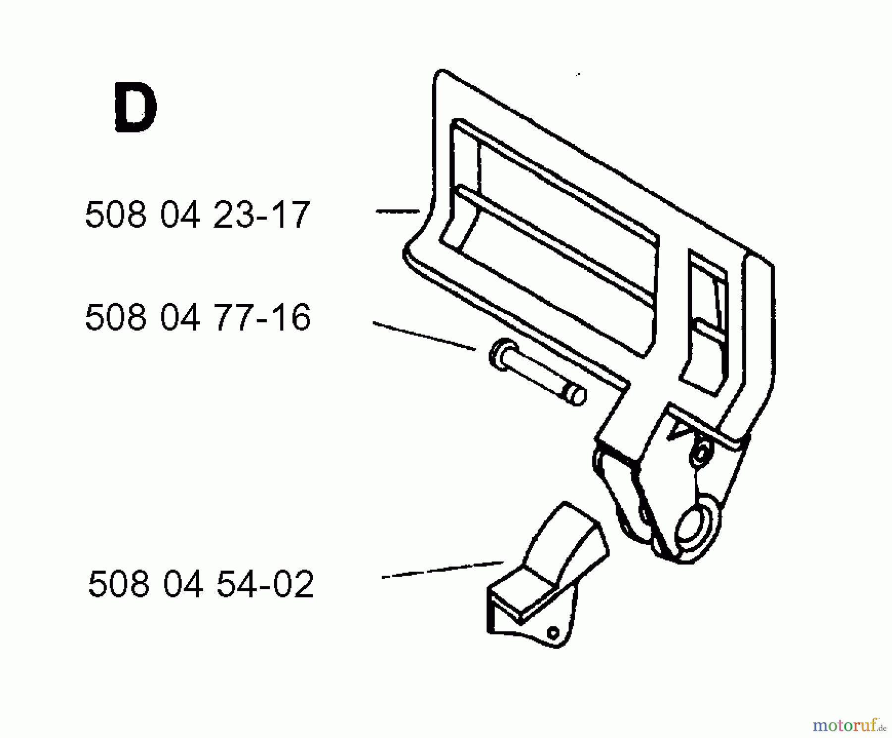 Jonsered Motorsägen 2014EL - Jonsered Chainsaw (1994-02) HANDLE