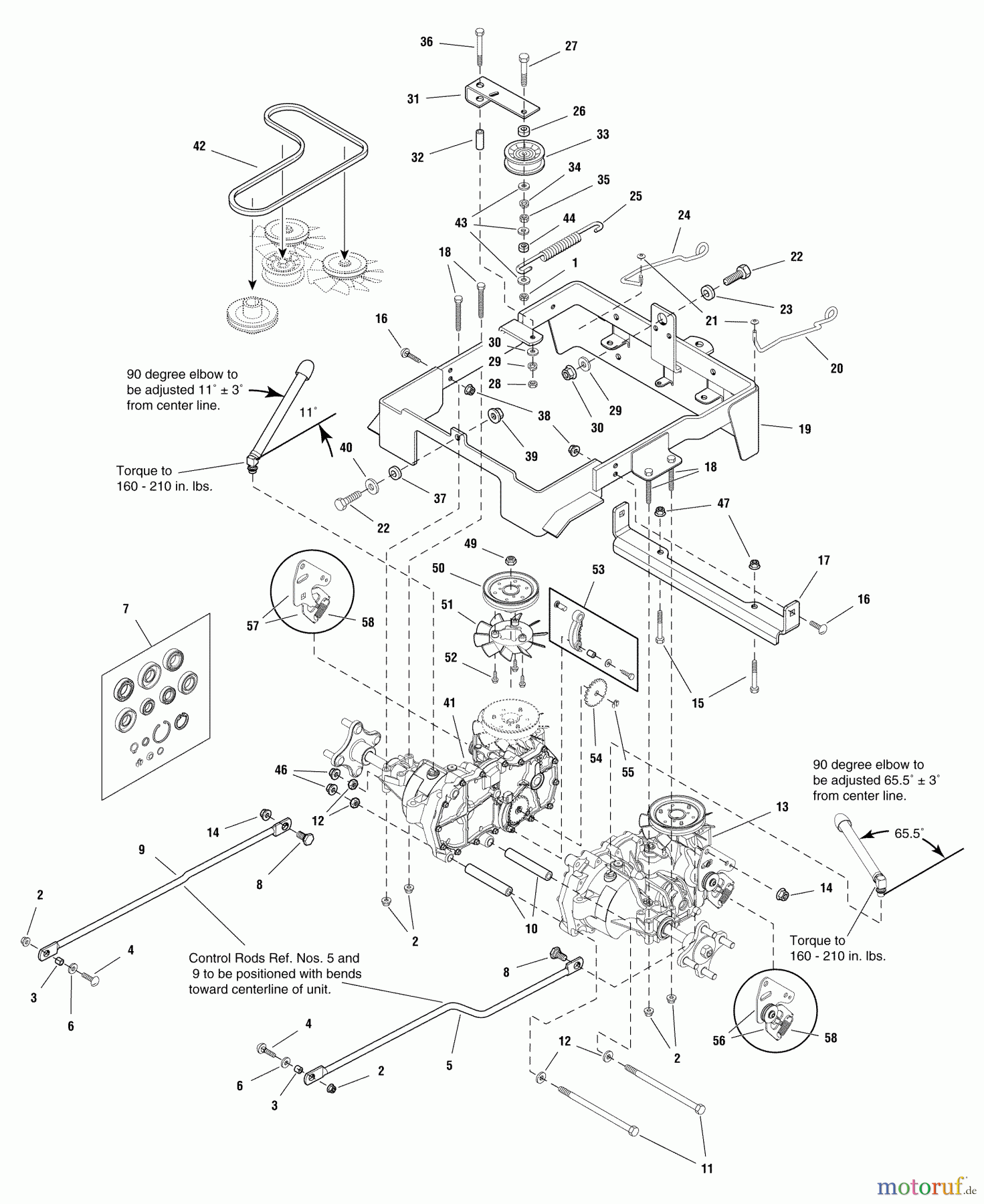 Murray Nullwendekreismäher, Zero-Turn 107.277740 (2690429) - Craftsman ZT 7000, 22HP B&S w/50