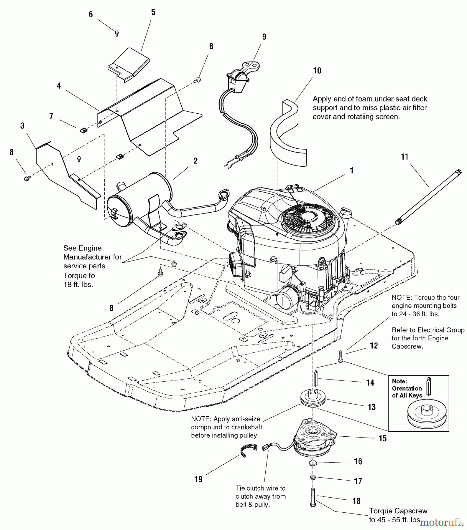 Murray Nullwendekreismäher, Zero-Turn 107.277740 (2690429) - Craftsman ZT 7000, 22HP B&S w/50
