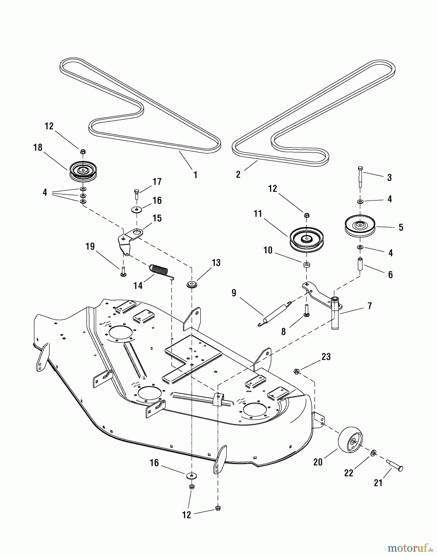 Murray Nullwendekreismäher, Zero-Turn 107.277900 (2690641) - Craftsman ZTS7500, 24HP B&S w/50