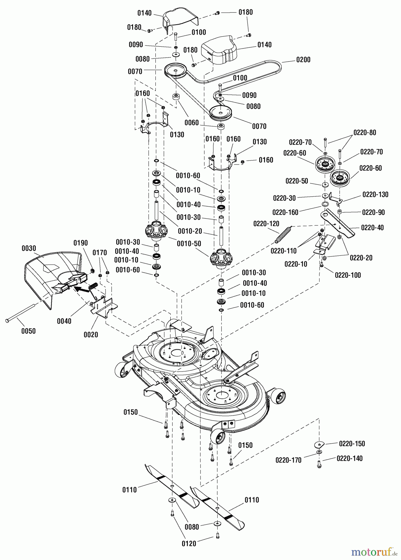 Murray Nullwendekreismäher, Zero-Turn 107.280063 (7800753A) - Craftsman ZTS7000, 21HP B&S w/42