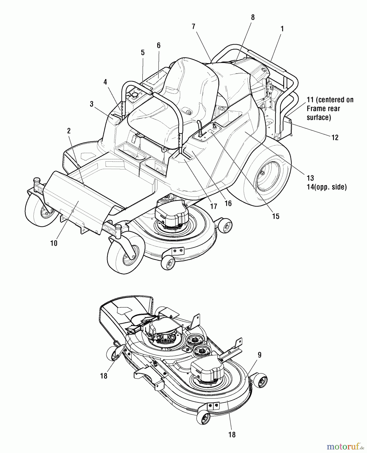 Murray Nullwendekreismäher, Zero-Turn 107.280062 (7800753ASN) - Craftsman ZTS7000, 21HP B&S w/42