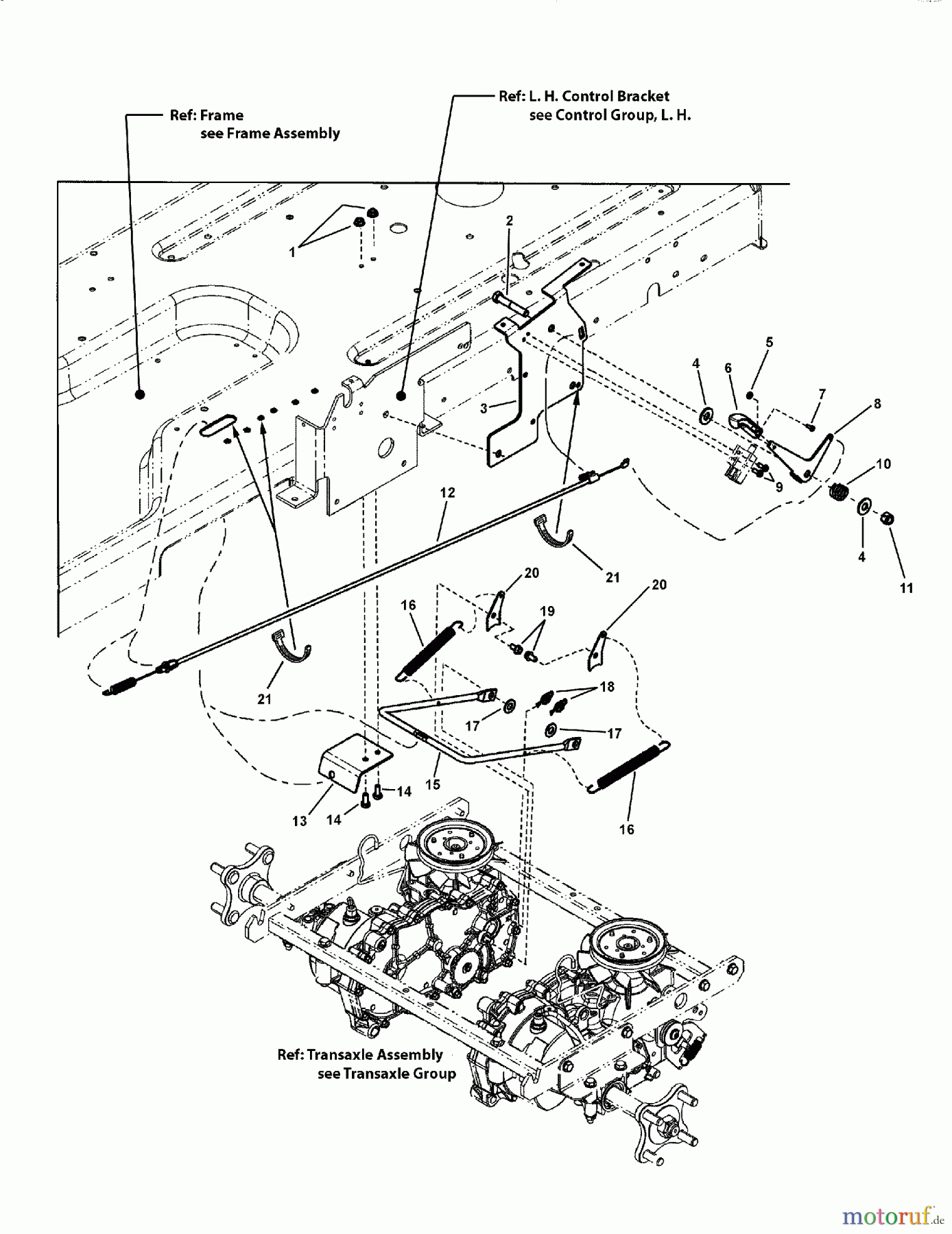 Murray Nullwendekreismäher, Zero-Turn 107.280072 (7800690ASN) - Craftsman ZTS7000, 285Z, 26HP B&S w/52