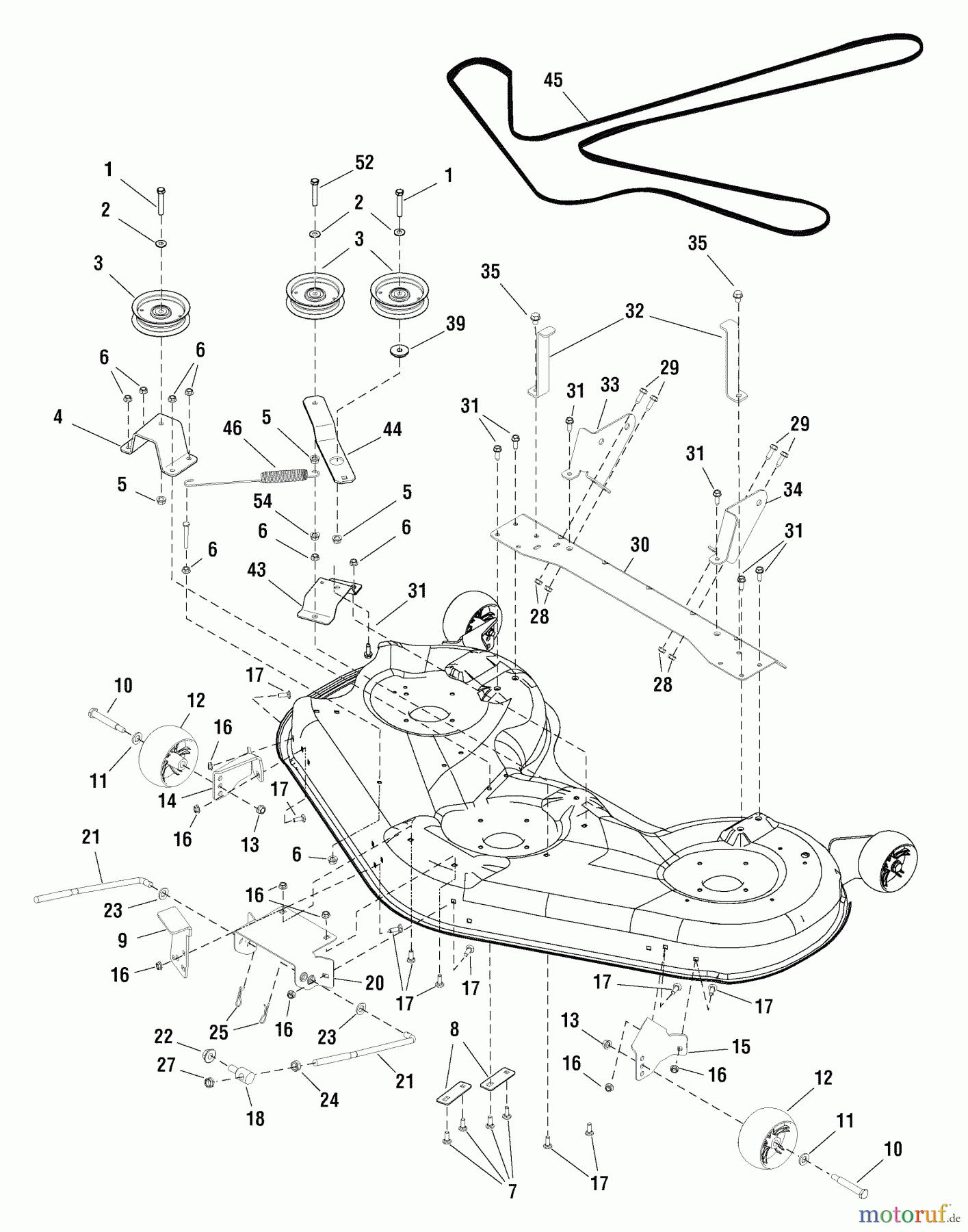  Murray Nullwendekreismäher, Zero-Turn 107.289930 (7800515) - Craftsman ZTS6000, 26HP B&S w/52