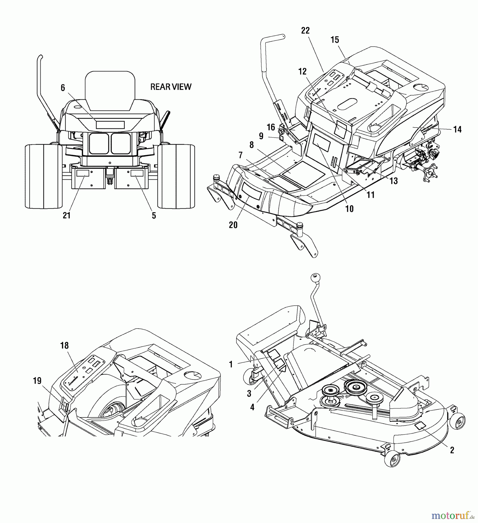  Murray Nullwendekreismäher, Zero-Turn 107.607010 (2690713) - Craftsman ZTS7500, 24HP B&S w/50