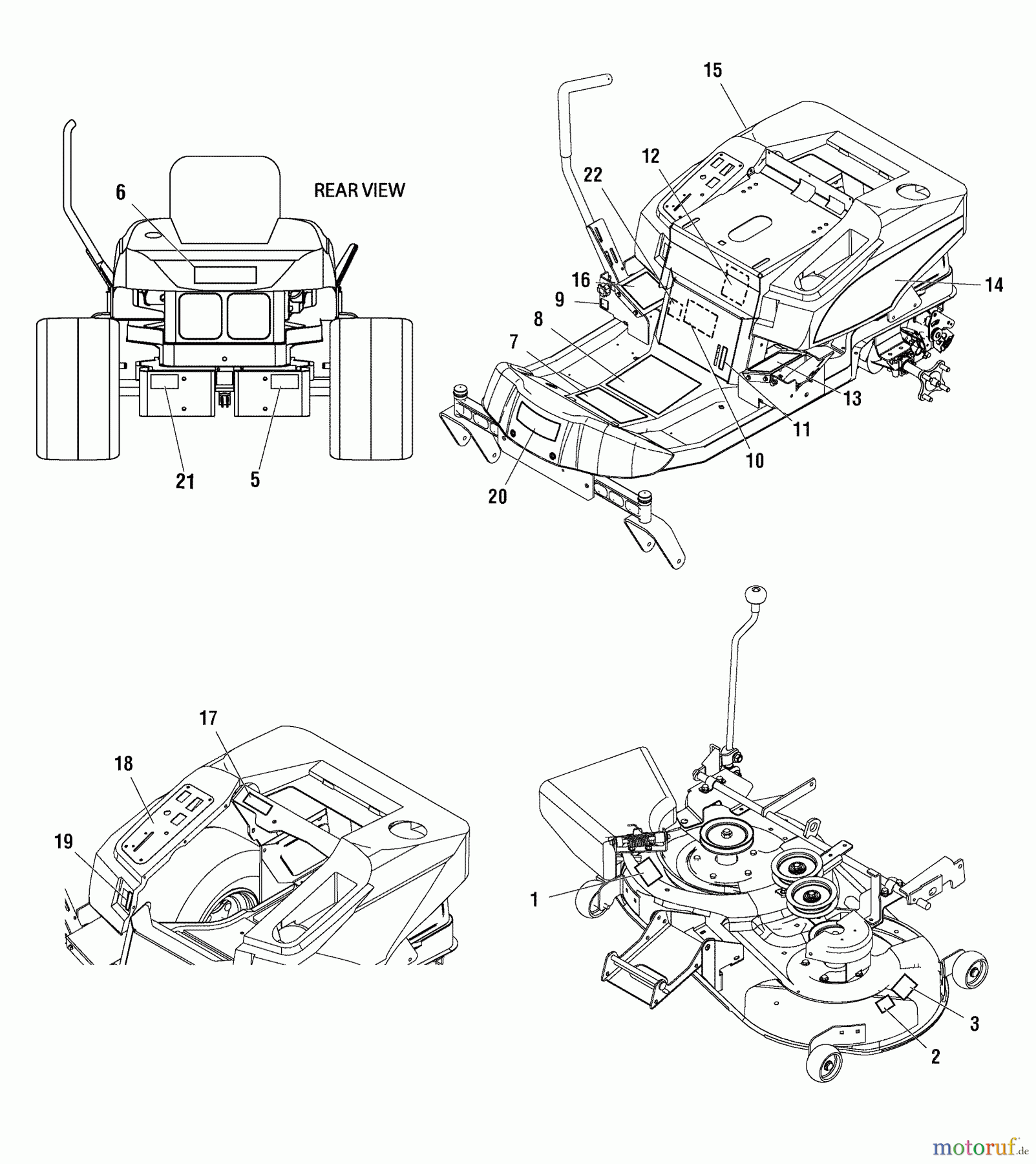  Murray Nullwendekreismäher, Zero-Turn C950-60929-0 (7800577) - Craftsman ZTS6000, 21HP B&S w/42