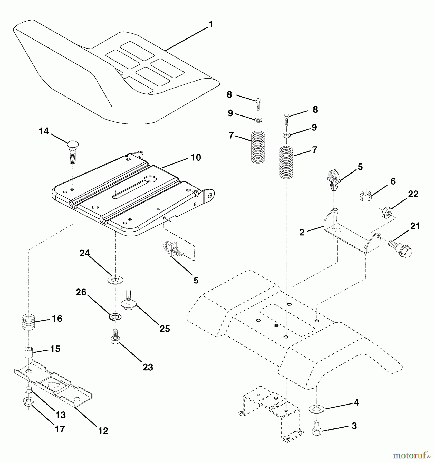 Murray Rasen- und Gartentraktoren 7800733 (96012009500) - Yard King 38