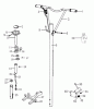 Murray BS436 (866027) - Briggs & Stratton Power Trowel (2011) Ersatzteile Handle Group (866027C)