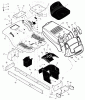 Murray 405000x31A - Scotts 40" Lawn Tractor (2003) (Home Depot) Ersatzteile Chassis & Hood