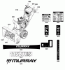 Murray 11527ES (1696029) - 27" Dual Stage Snowthrower (2011) Ersatzteile Decals Group (2989760)