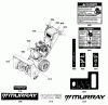 Murray 11527ES (1696270-00) - 27" Dual Stage Snowthrower, 11.5HP (2012) Ersatzteile Decals Group (2990890)
