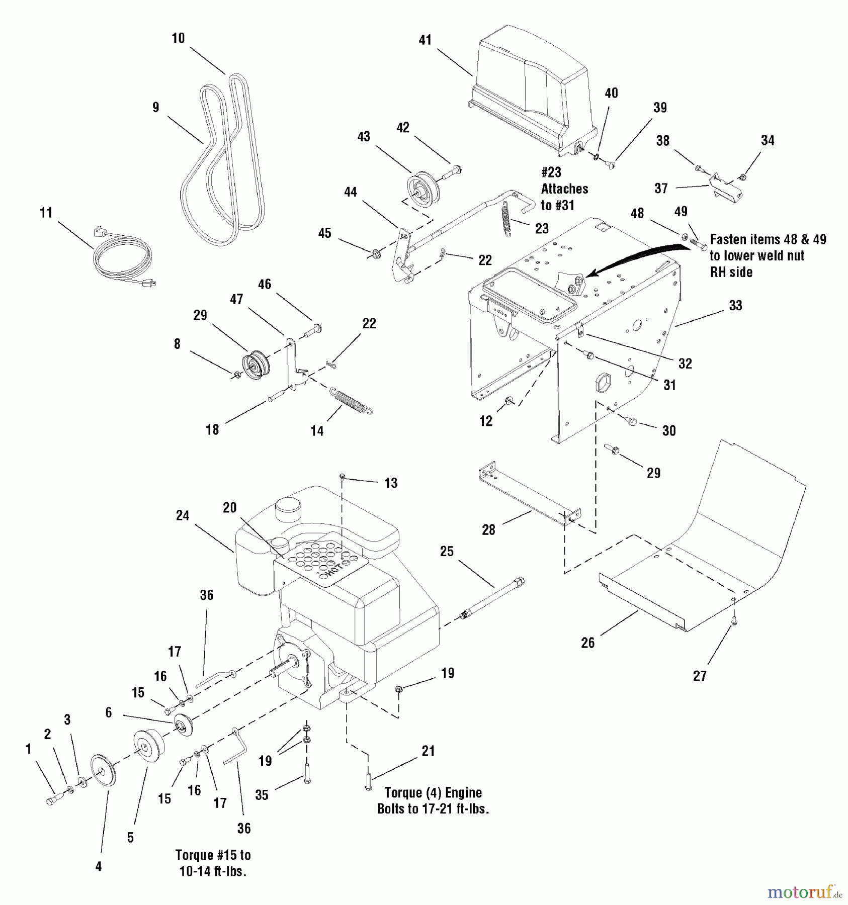 Murray Schneefräsen 1332PE (LP1695450) - John Deere 32