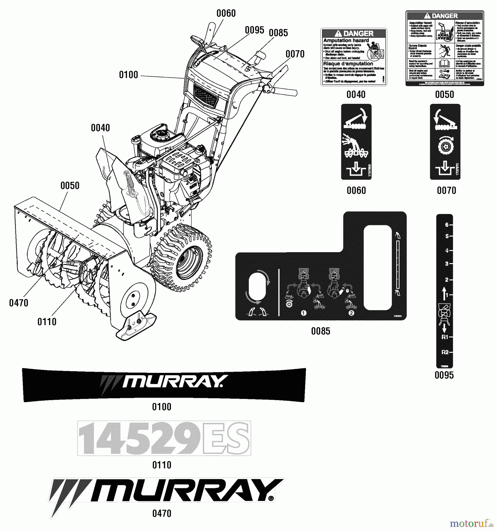 Murray Schneefräsen 14529ES (1696030) - Murray 29