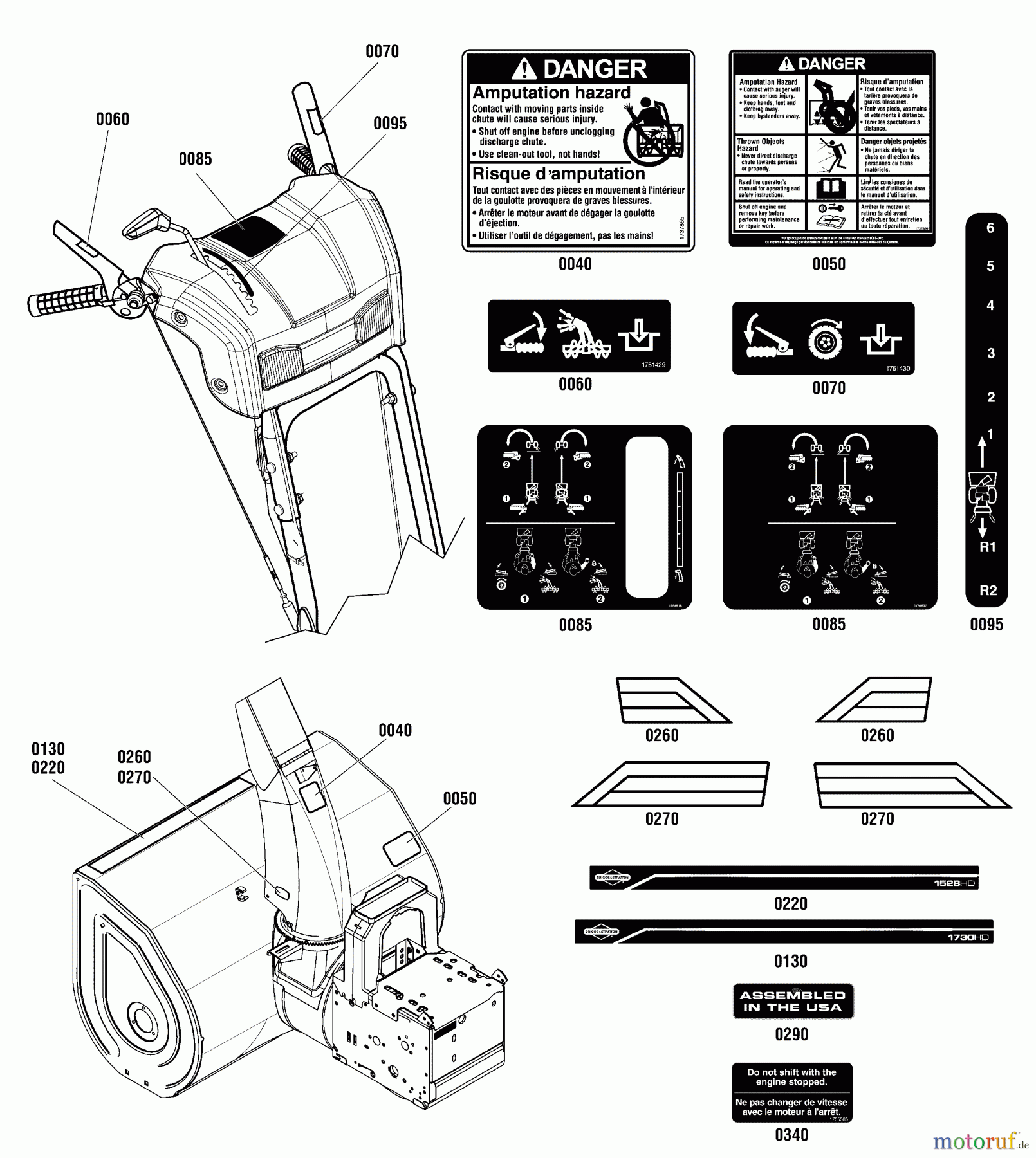 Murray Schneefräsen 1730HD (1696158-00) - Briggs & Stratton 30