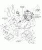 Murray 1695542 - 29" Dual Stage Snow Thrower (2008) Ersatzteile Engine and Frame Group - Steerable (2987978)