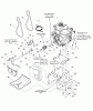Murray 1695720 - 29" Dual Stage Snow Thrower (2009) Ersatzteile Engine and Frame Group - Steerable (2988347)