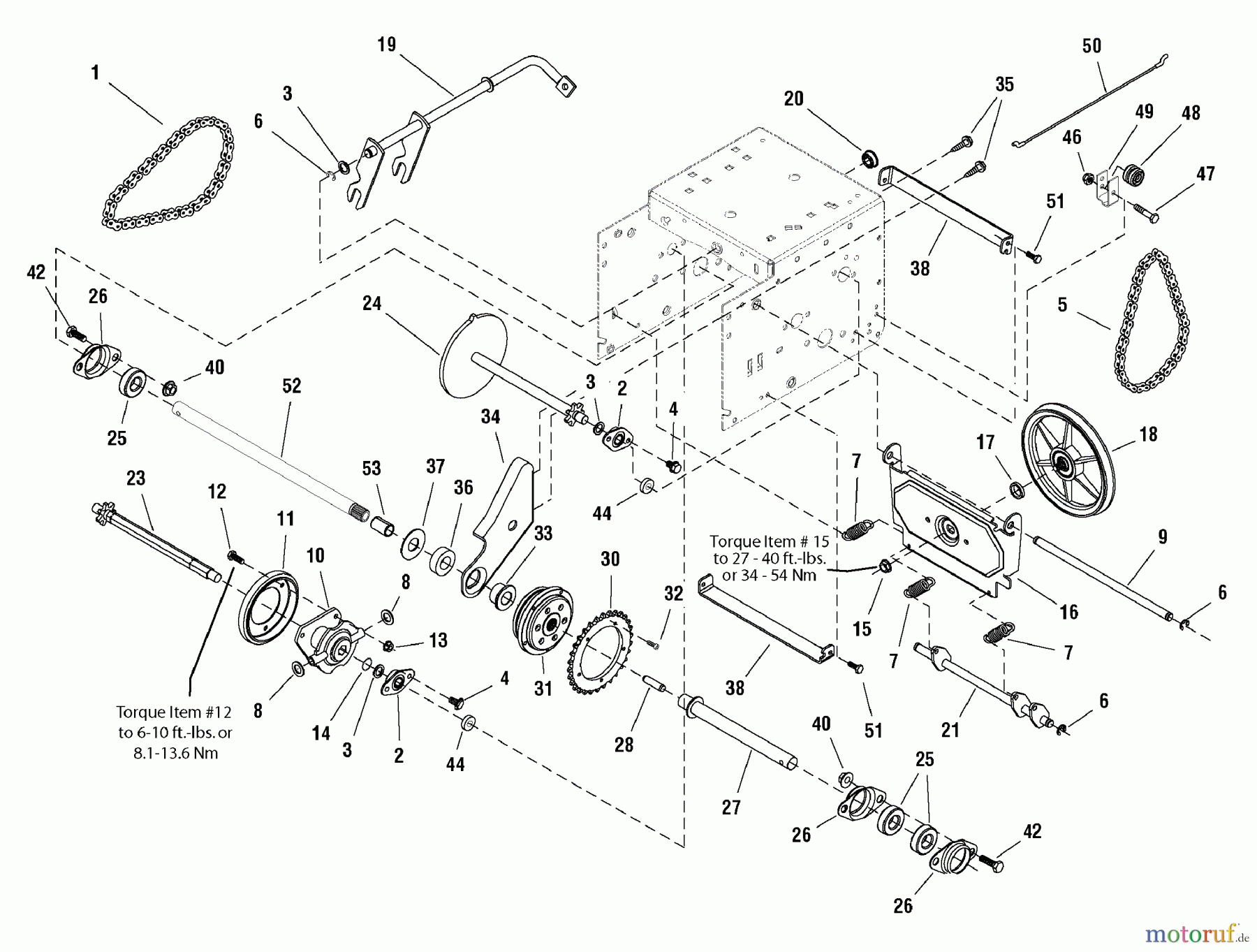 Murray Schneefräsen C950-52951-0 (1695744A) - Craftsman 31