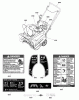 Murray 1695891 (22/800) - Brute 22" Single Stage Snowthrower (2011) Ersatzteile Decals Group (2989993)