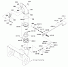 Murray 1695941 - Canadiana 24" Dual Stage Snow Thrower (2010) Ersatzteile Discharge Chute Group (2989062_2988400)