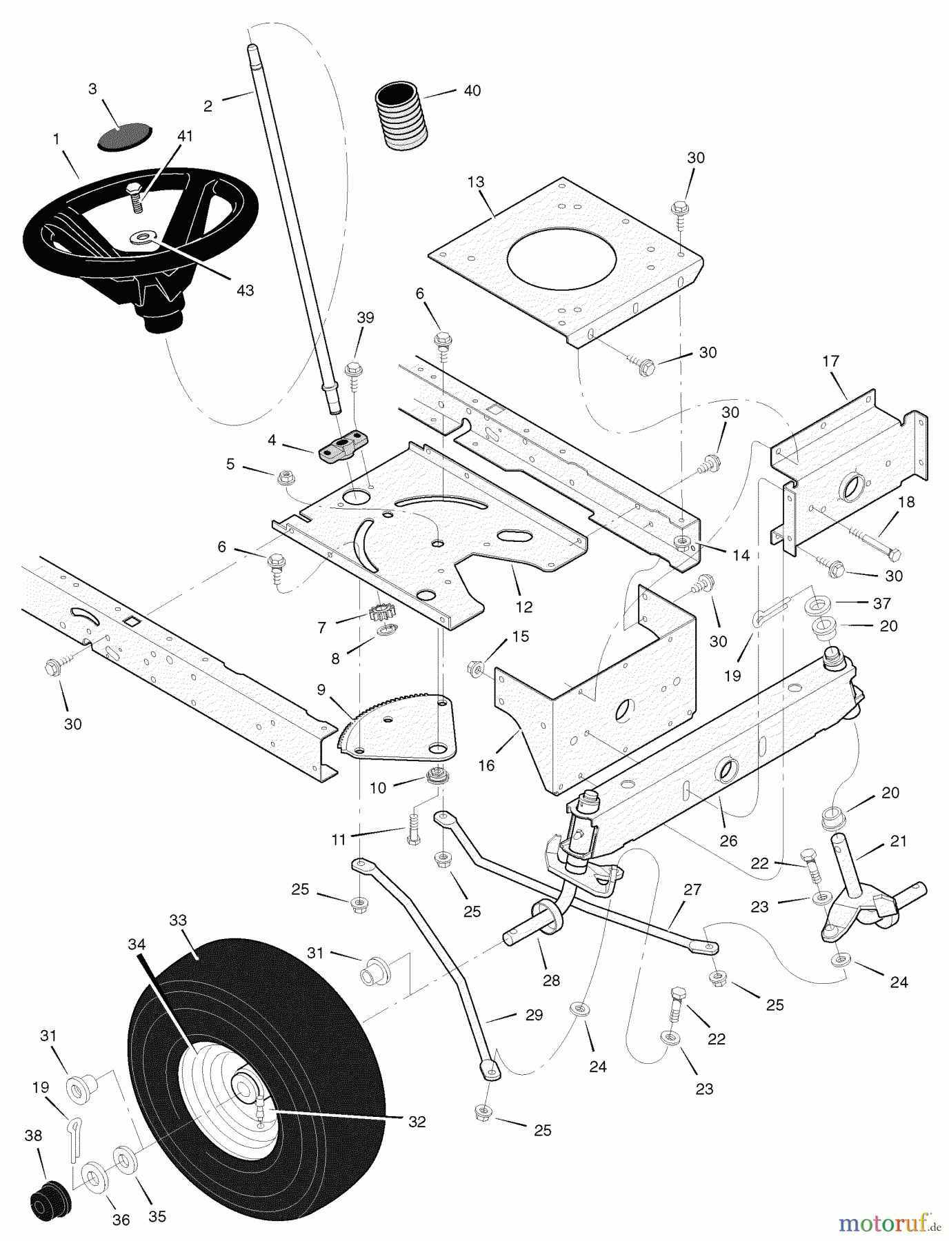 Murray Rasen- und Gartentraktoren 405000x8D - Scotts 40