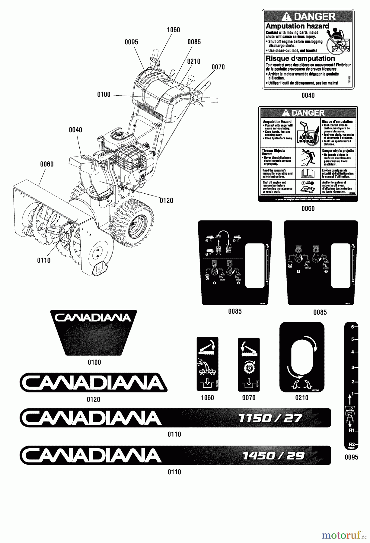 Murray Schneefräsen 1696081 (1150/27) - Canadiana 27