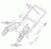 Murray 5021E (6210540x37NB) - Husqvarna 21" Single Stage Snow Thrower (2008) Ersatzteile Handle Assembly