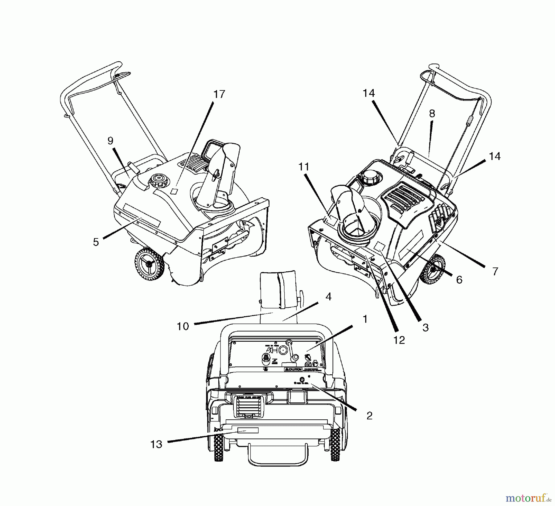 Murray Schneefräsen 522E (LP1695445) - John Deere 22