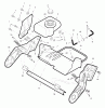Murray 522E (LP1695445) - John Deere 22" Single Stage Snow Thrower (2008-2011) Ersatzteile Frame and Fuel Tank