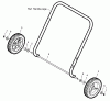 Murray 536.881500 - Craftsman 22" Dual Stage Snow Thrower (2004) (Sears) Ersatzteile Wheels