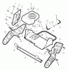 Murray 536.881501 - Craftsman 22" Single Stage Snow Thrower (2005) (Sears) Ersatzteile Frame And Fuel Tank