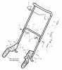 Murray 536.881501 - Craftsman 22" Single Stage Snow Thrower (2005) (Sears) Ersatzteile Handle Assembly