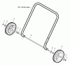 Murray 536.881501 - Craftsman 22" Single Stage Snow Thrower (2005) (Sears) Ersatzteile Wheels