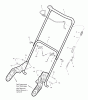 Murray 536.881510 (88150100NA) - Craftsman 22" Single Stage Snow Thrower (2007) (Sears) Ersatzteile Handle Assembly